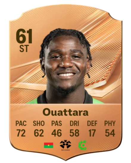 Ouattara 61 Bronze ST FC 27 card