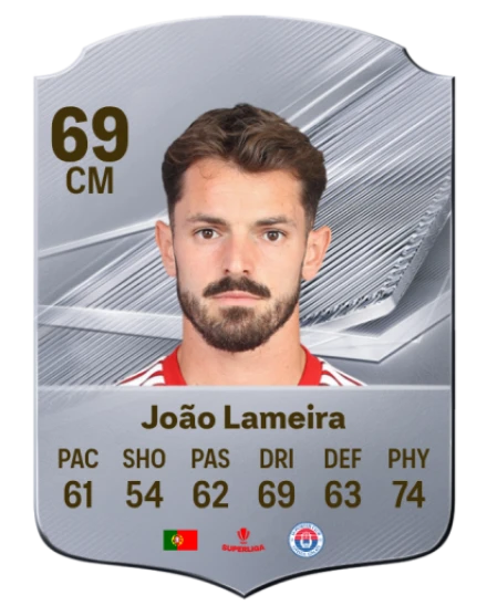João Lameira 69 Rare CM FC 26 card