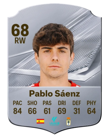 Pablo Sáenz 68 Silver RW FC 27 card