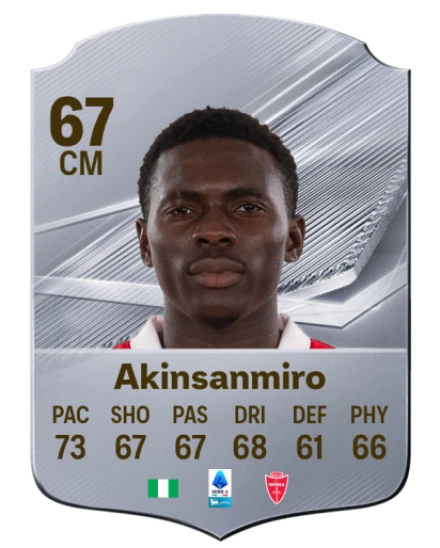 Akinsanmiro 67 Silver CM FC 27 card