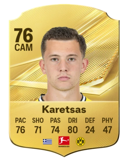 Karetsas 76 Gold CAM FC 27 card