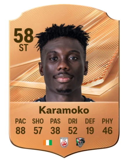 Karamoko 58 Bronze ST FC 27 card