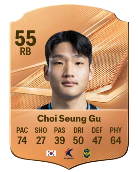 Choi Seung Gu 55 Bronze RB FC 27 card