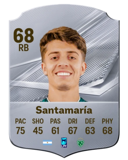 Santamaría 68 Silver RB FC 27 card