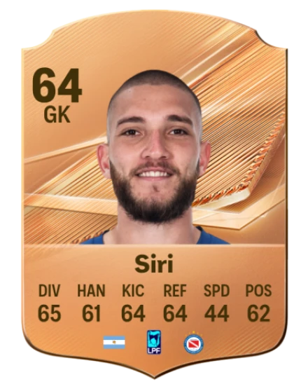 Siri 64 Bronze GK FC 27 card