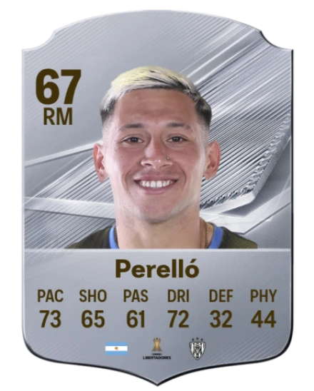 Perelló 67 Silver RM FC 27 card