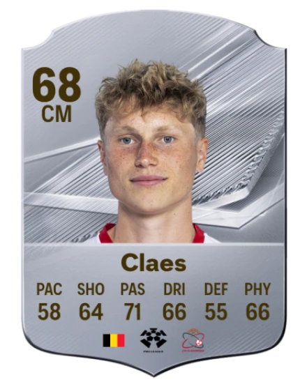 Claes 68 Common CM FC 26 card