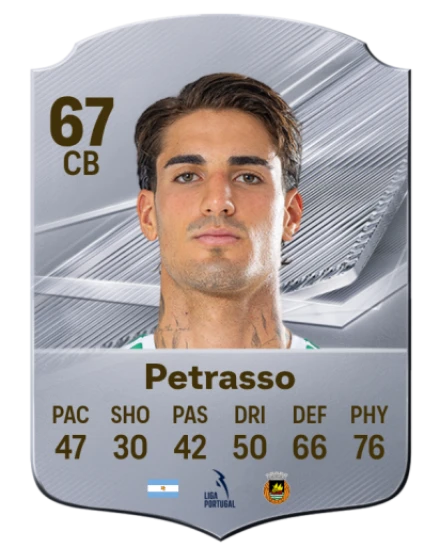 Petrasso 67 Silver CB FC 27 card