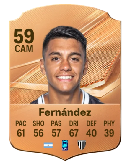 Fernández 59 Bronze CAM FC 27 card