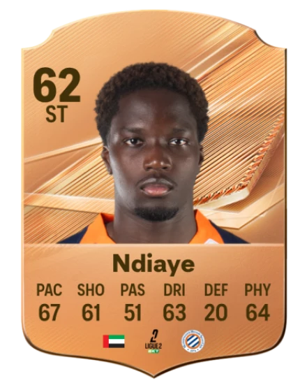 Ndiaye 62 Rare ST FC 26 card