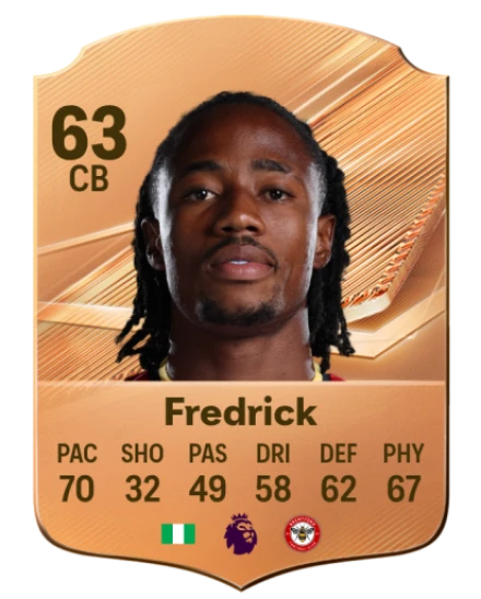Fredrick 63 Bronze CB FC 27 card