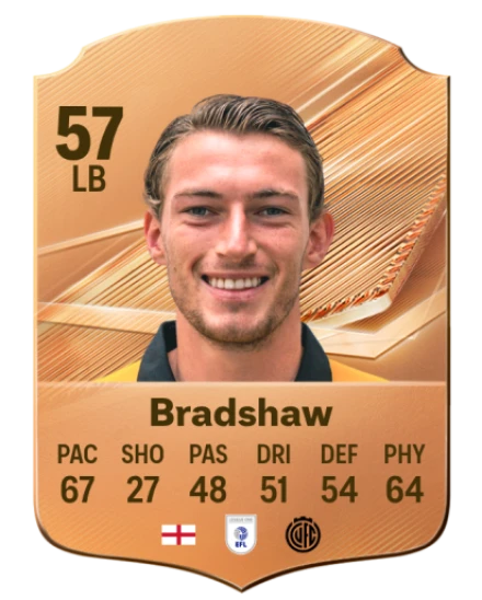 Bradshaw 57 Bronze LB FC 27 card