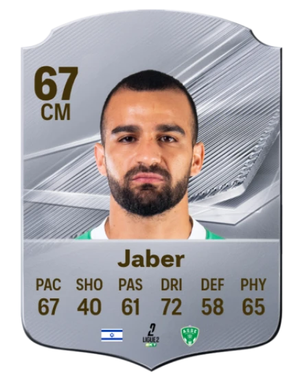 Jaber 67 Silver CM FC 27 card