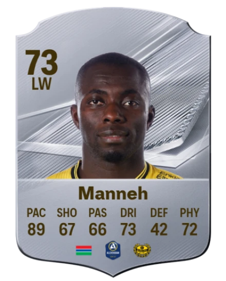 Manneh 73 Common LW FC 26 card