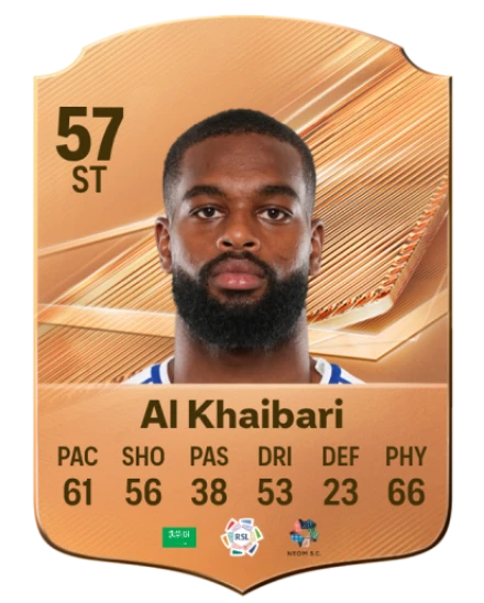 Al Khaibari 57 Bronze ST FC 27 card