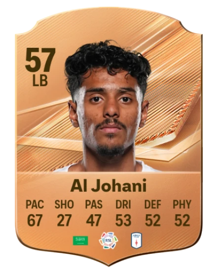 Al Johani 57 Bronze LB FC 27 card