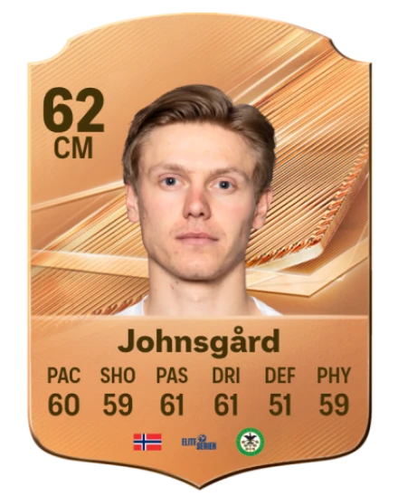 Johnsgård 62 Bronze CM FC 27 card