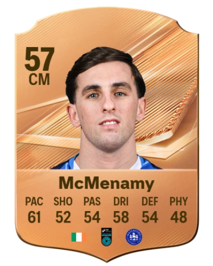 McMenamy 57 Bronze CM FC 27 card