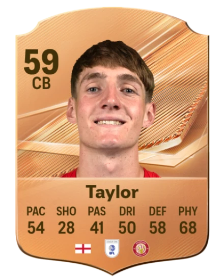 Taylor 59 Bronze CB FC 27 card