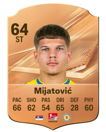 Mijatović 64 Bronze ST FC 27 card