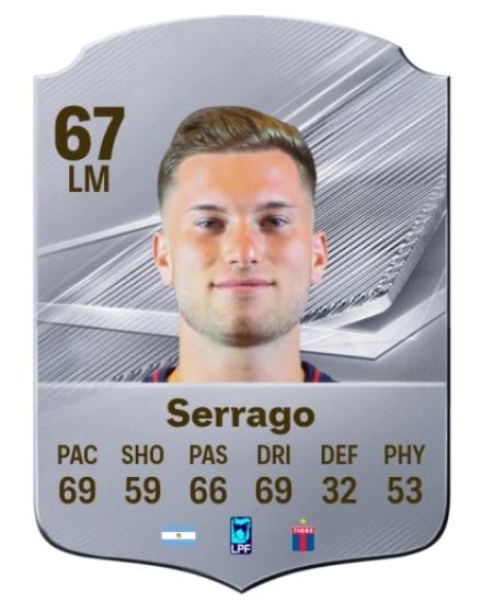 Serrago 67 Silver LM FC 27 card