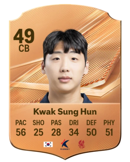 Kwak Sung Hun 49 Bronze CB FC 27 card