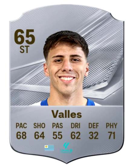 Valles 65 Silver ST FC 27 card