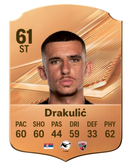 Drakulić 61 Bronze ST FC 27 card