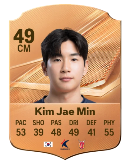 Kim Jae Min 49 Bronze CM FC 27 card