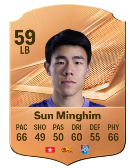 Sun Minghim 59 Common LB FC 26 card