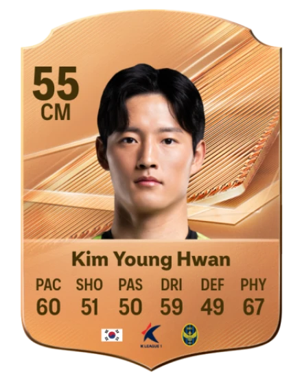 Kim Young Hwan 55 Bronze CM FC 27 card