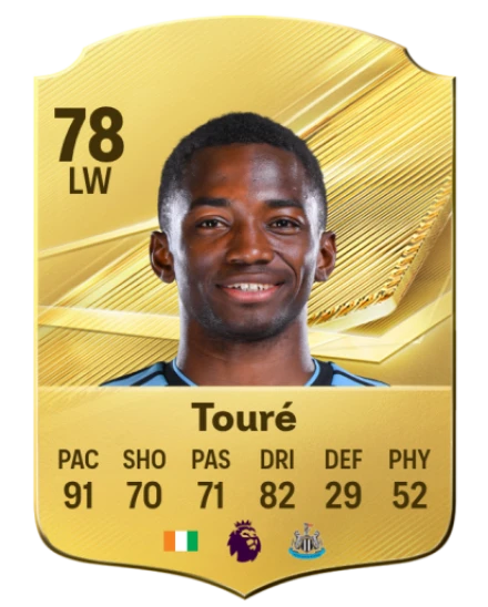 Touré 78 Common LW FC 26 card