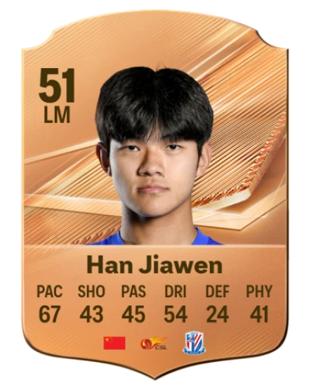 Han Jiawen 51 Bronze LM FC 27 card
