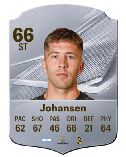 Johansen 66 Silver ST FC 27 card