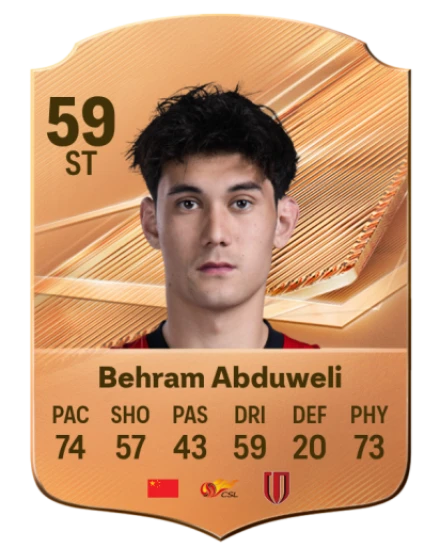 Behram Abduweli 59 Bronze ST FC 27 card