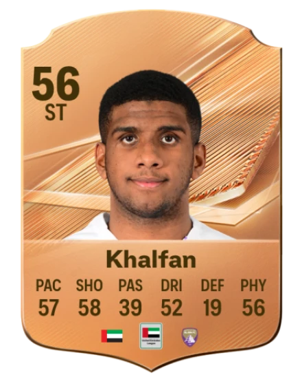 Khalfan 56 Rare ST FC 26 card