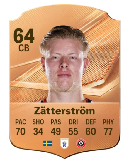 Zätterström 64 Bronze CB FC 27 card