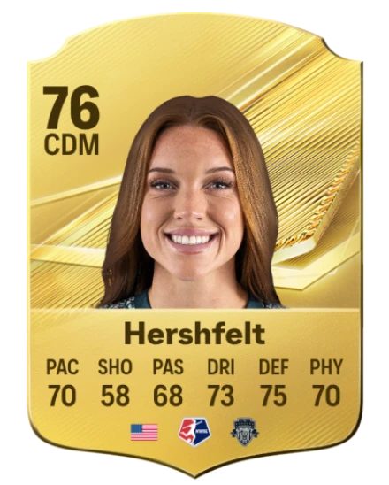 Hershfelt 76 Gold CDM FC 27 card