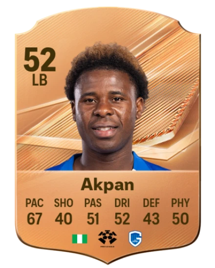 Akpan 52 Bronze LB FC 27 card