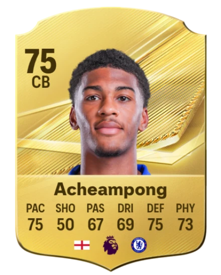 Acheampong 75 Gold CB FC 27 card