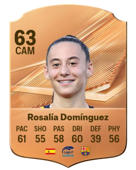 Rosalía Domínguez 63 Bronze CAM FC 27 card