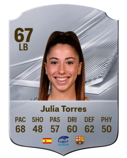 Julia Torres 67 Silver LB FC 27 card