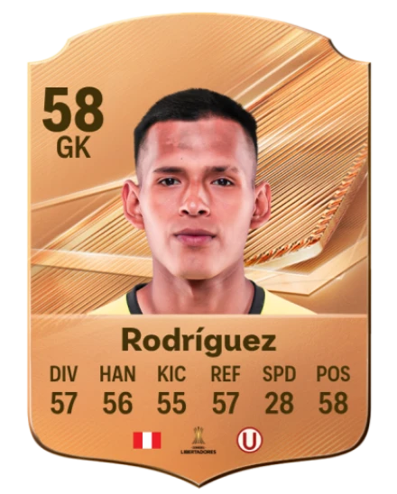 Rodríguez 58 Bronze GK FC 27 card