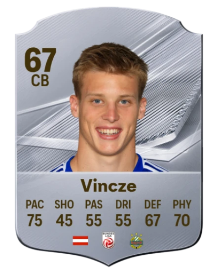 Vincze 67 Common CB FC 26 card