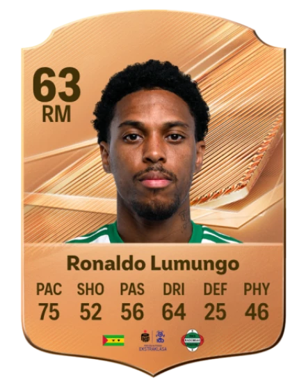 Ronaldo Lumungo 63 Bronze RM FC 27 card