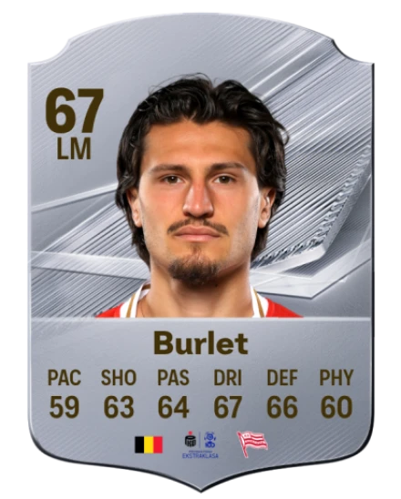 Burlet 67 Silver LM FC 27 card