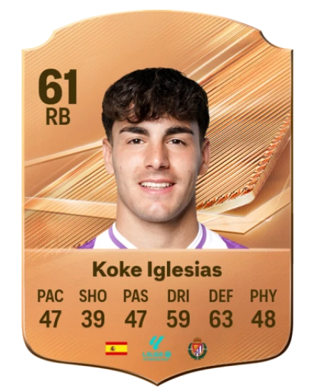 Koke Iglesias 61 Bronze RB FC 27 card