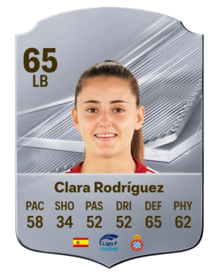 Clara Rodríguez 65 Silver LB FC 27 card