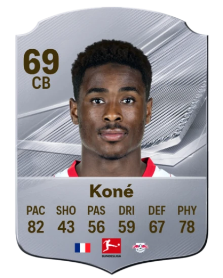 Koné 69 Silver CB FC 27 card