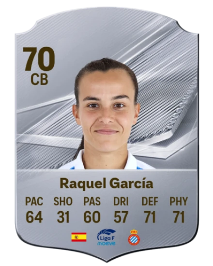 Raquel García 70 Silver CB FC 27 card